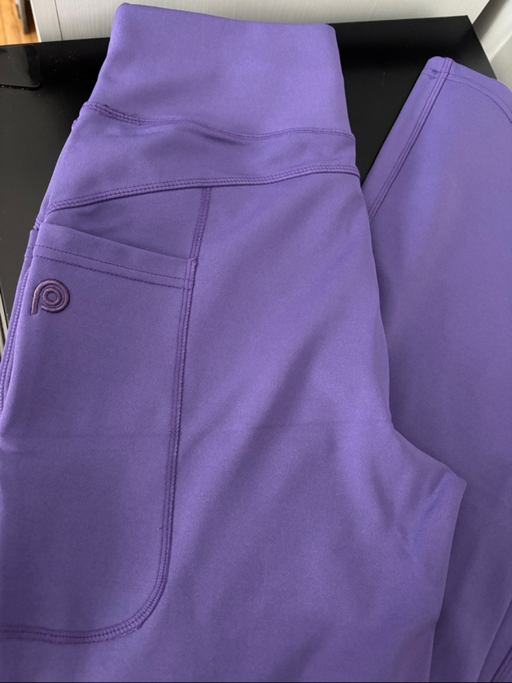 POP Fit Purple High-Waist Leggings with Pockets